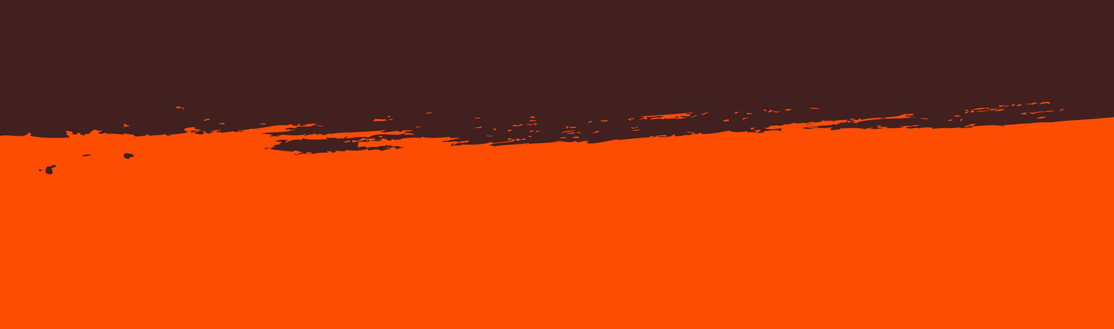 About Us Dark maroon background with rough orange texture.